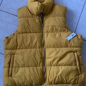 NWT Old Navy Yellow/Gold Puffer Vest